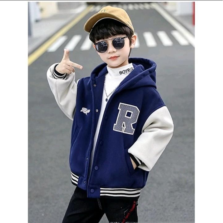 Jaket Zipper Ziper Bomber Varsity Jacket Dewasa Remaja Tanggung Perempuan Laki Laki Cowok Cewek Pria