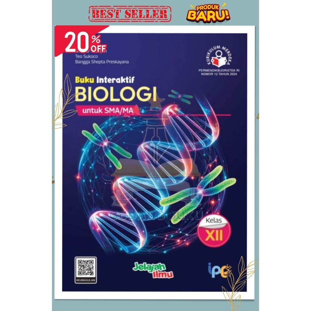 Buku Paket Interaktif BIOLOGI Kelas 12/XII SMA/MA Kurikulum Merdeka Intan pariwara Tahun 2024