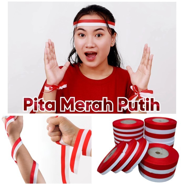 

Pita Merah Putih 20yard 18meter Ikat Kepala Merah Putih Murah Grosir Pita 1.2cm 2.5cm 4cm 5cm Dekor Murah