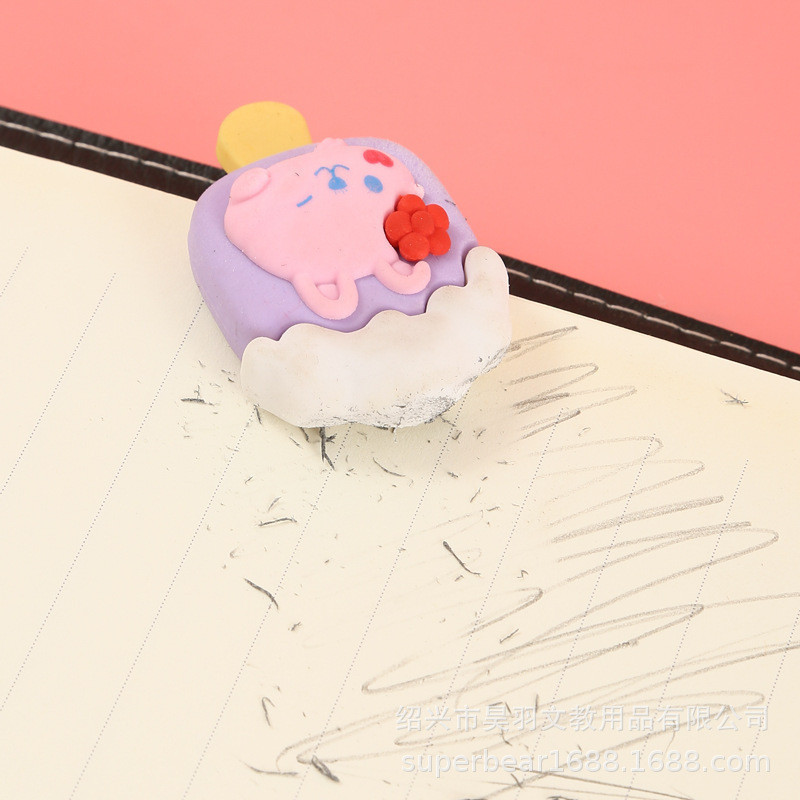 

Ay00! (48Pcs - 1box) Penghapus Pensil Karakter Mermaid Ice Cream Donat Rabbit Penghapus Lucu -