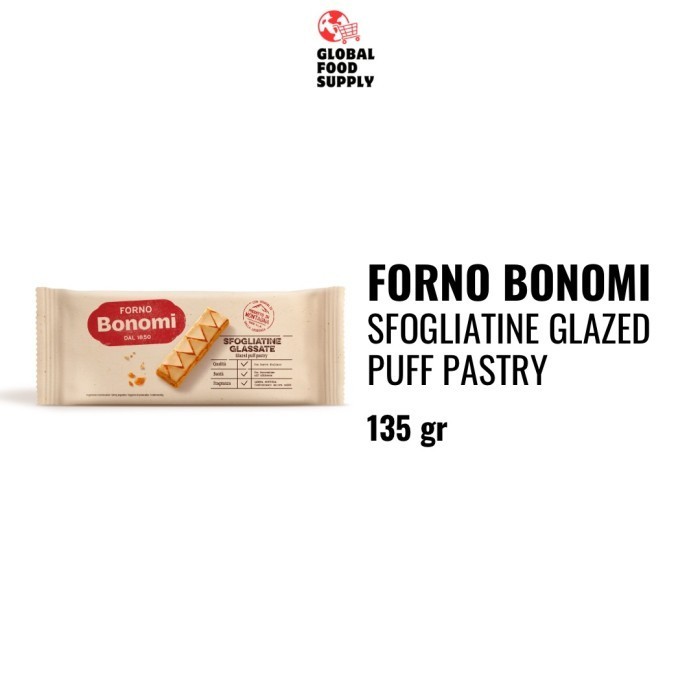 

Forno Bonomi Sfogliatine Glazed Puff Pastry 135 gr