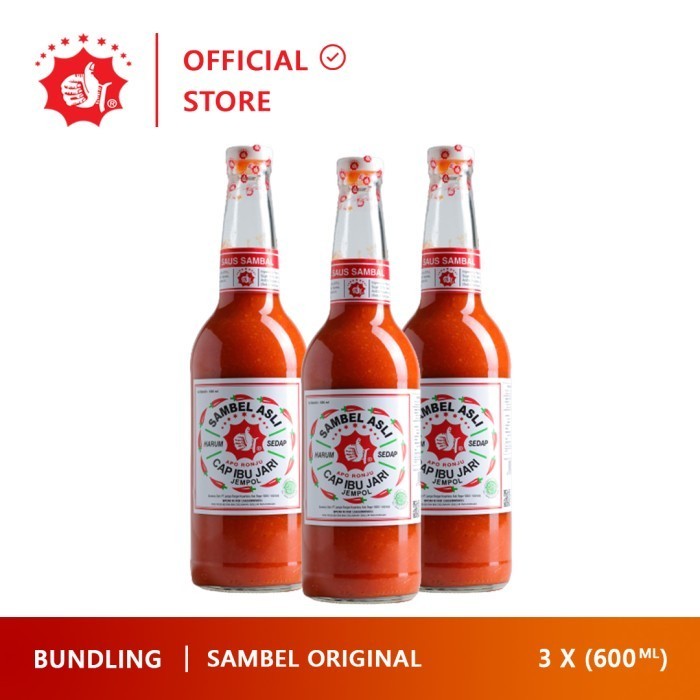 

Roux Sambel Cap Jempol Original 600ml Bundling 3 botol
