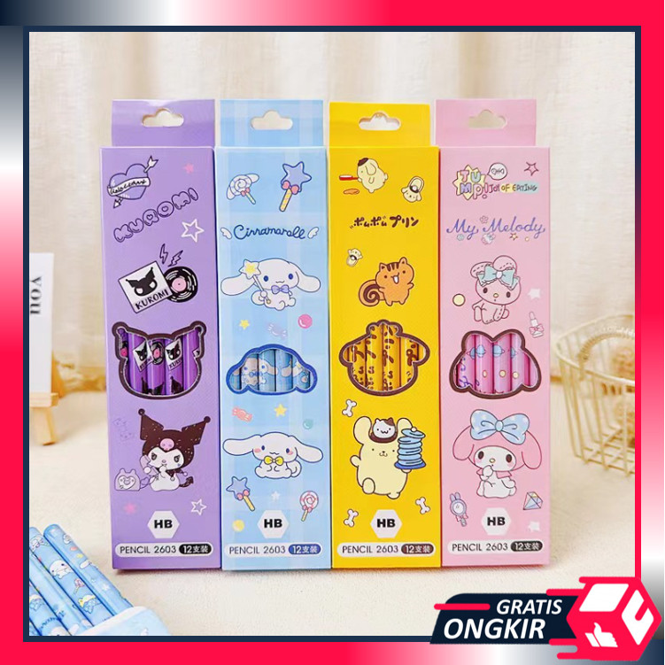 

Gratis Ongkir - S6290 Pensil Motif Karakter / Cute Pensil Belajar Isi 12 PCS / Alat Tulis Sekolah Karakter Lucu
