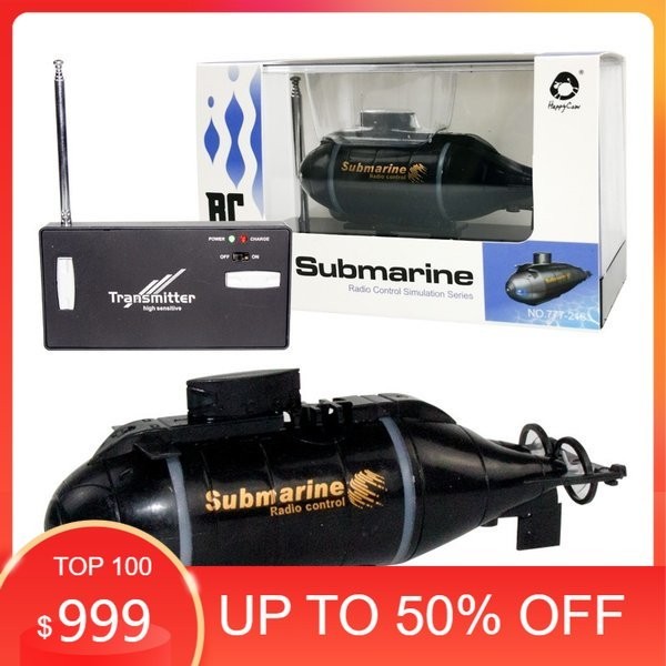 Diskon - Mainan RC Kapal Selam RC Mini Submarine Radio Remote Control  Kado Mainan Anak Speed Boat S
