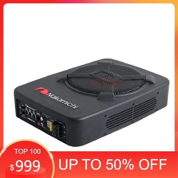 Diskon - Speaker Kolong Mobil Speaker Active Subwoofer 8 Inch 1500W