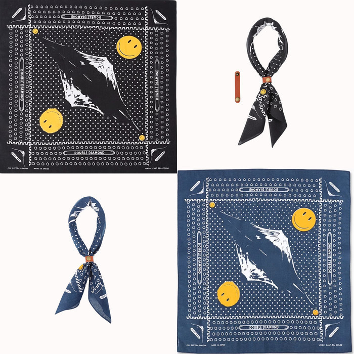 KAPITAL Japan Bandana 2022 Scarf Slayer Indigo Natural Coloring Vintage