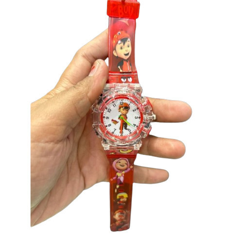 (AW) Jam Tangan Anak Jarum LED MUSIK NYALA