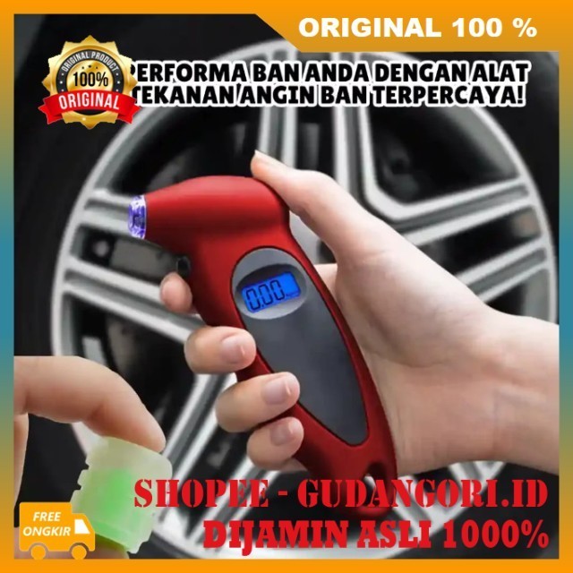 Aero Measure Alat Pengukur Tekanan Angin Ban Mobil Motor Sepeda Alat Ukur Tekanan Udara Ban Digital 