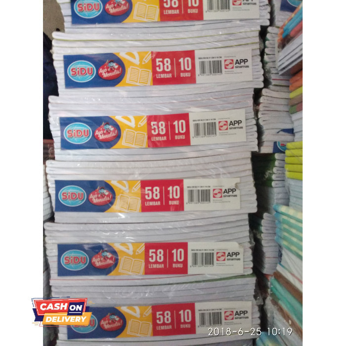 

✨LARIS✨ -Buku Tulis Sinar Dunia SIDU 1 buku 58 lembar (1 pack 10 pcs)