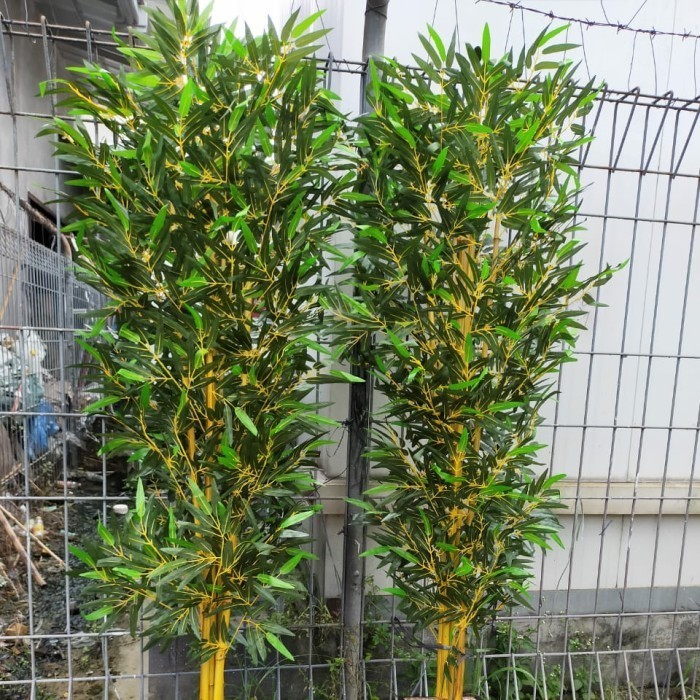 POHON BAMBU PLASTIK/BAMBU SUDUT/HIASAN RUMAH/BUNGA ARTIFICIAL/PLASTIK