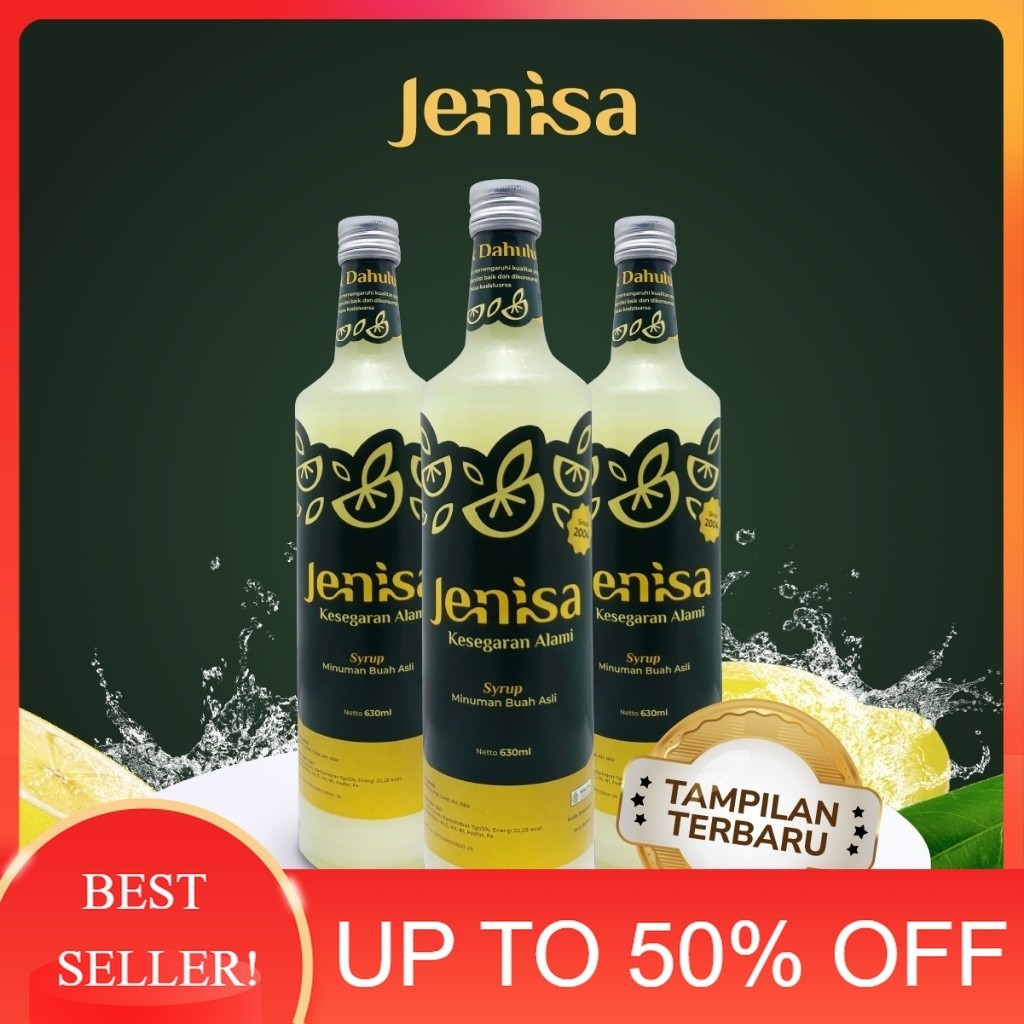Sirup Lemon Jenisa 630ml: Kelezatan Asli Buah Lemon"