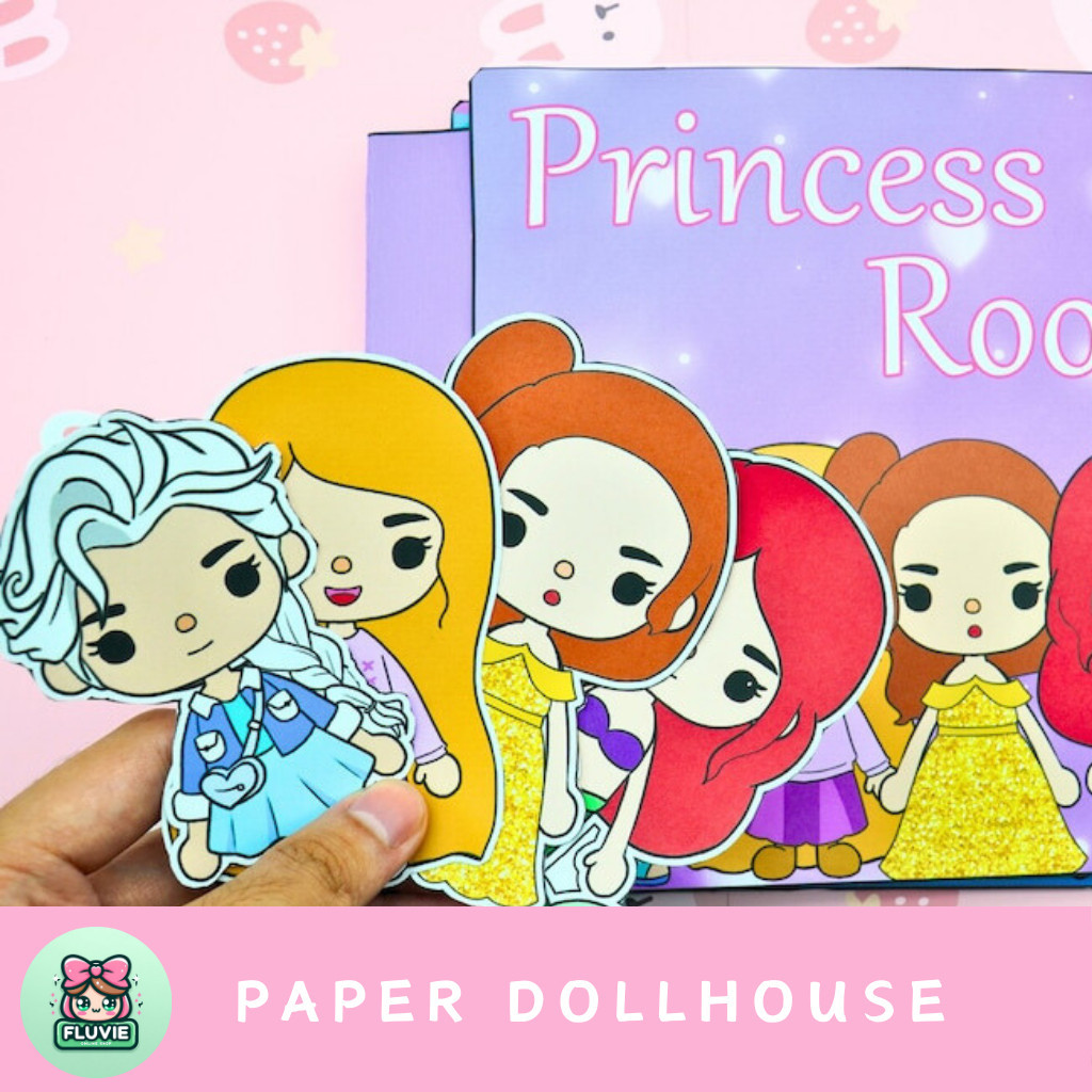 Toca Boca Quite Book Paper Doll | Princess Room | Boneka Kertas Buku | Baju bajuan | BP BP an | Main