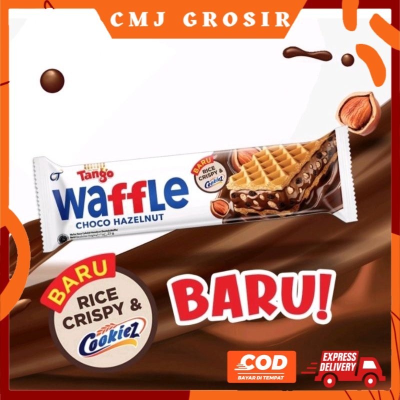 

[ECER] TANGO WAFFLE CHOCO HAZELNUT COKLAT WAFER TANGO RENYAH 1 PCS