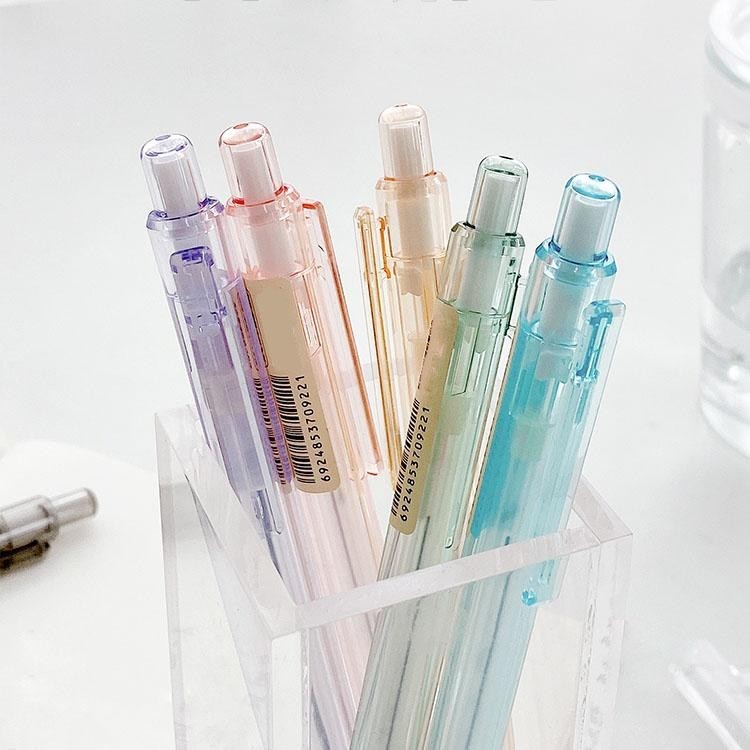 

Mechanical Pencil / Pensil Mekanik 0.5mm Putih Transparan Alat Tulis barang aesthetic