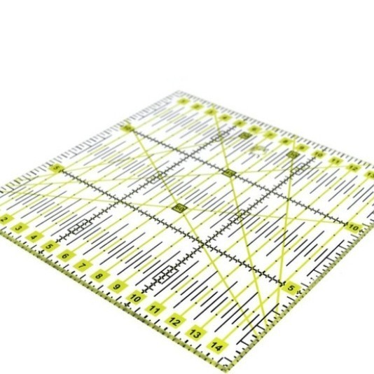 

NB penggaris quilting kain pola 15x15cm