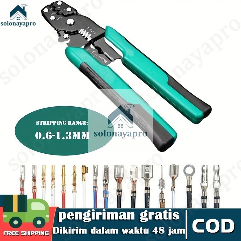 Tang Krimping Press Skun Kabel Kombinasi / Tang Potong Kupas Kabel Multifungsi / Tang Press Skun / T