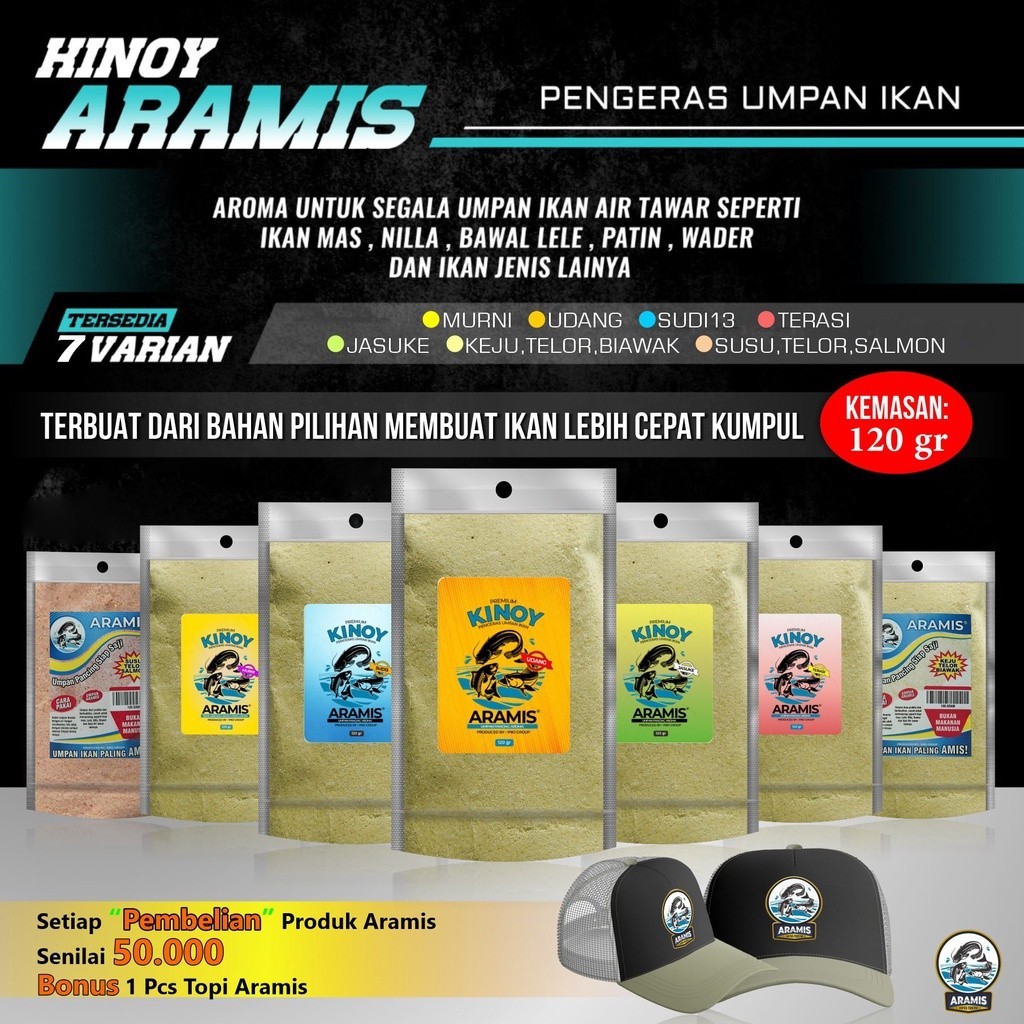 EXTRA BONUS | UMPAN PANCING | ARAMIS KINOY PENGERAS UNTUK UMPAN IKAN AROMA GURIH UNTUK SEGALA IKAN M