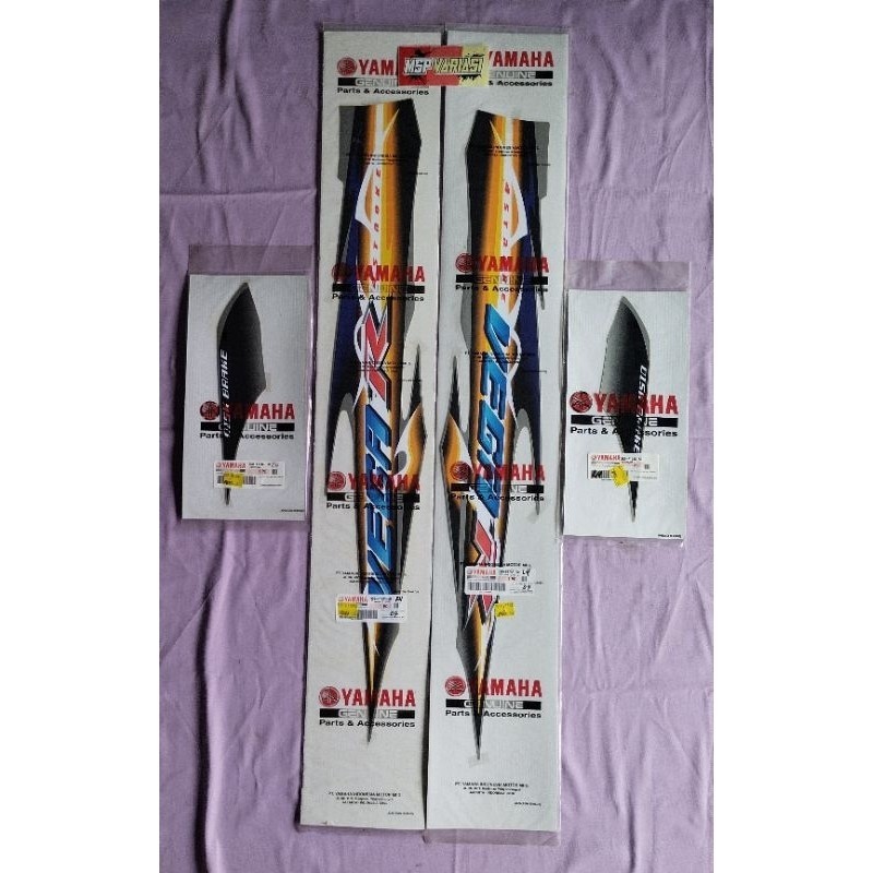 Striping Motor  Yamaha Vega R 2007 Biru Silver RUJI Original Ori asli Yamaha Genuine Part