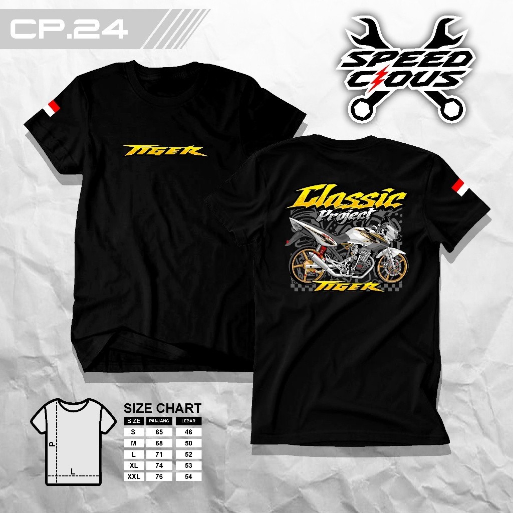 Kaos Racing Herex Tiger Revo Original Speedcious - Baju Distro Mesin Herex Cb Tiger GL Megapro Sablo