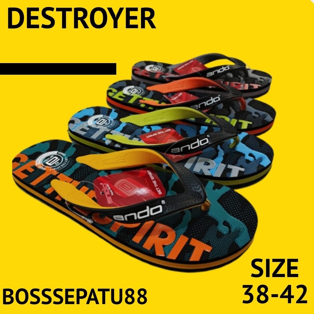 Ando DESTROYER Sandal DEWASA Ukuran 38-42