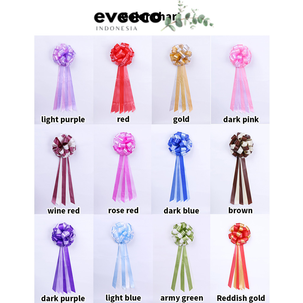 

EVEEco - Pita Tarik POM 30 LAZY 2 Warna Decoration Fresh Flower Packaging Plastic Pull Flowers Gift