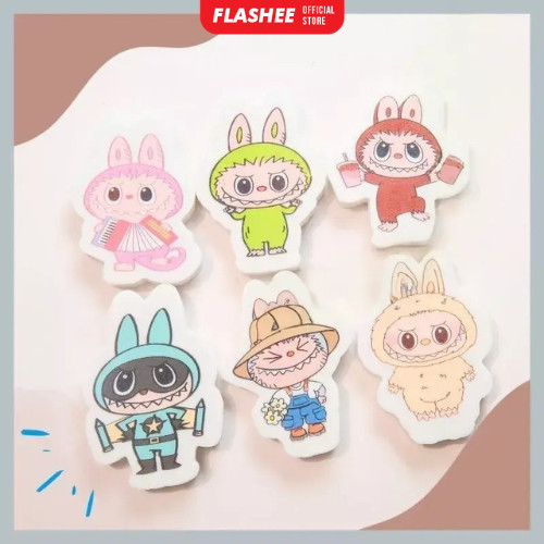 

Eraser Penghapus Pensil Motif Labubu Penghapus Karakter Lucu Eraser Unik