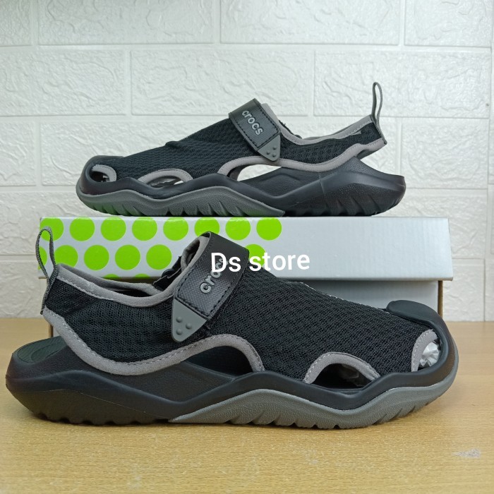[[New Collection]] CROCS SWIFTWATER MESH/SANDAL CROCS SWIFTWATER MESH/SANDAL CROCS PRIA - Hitam, 41
