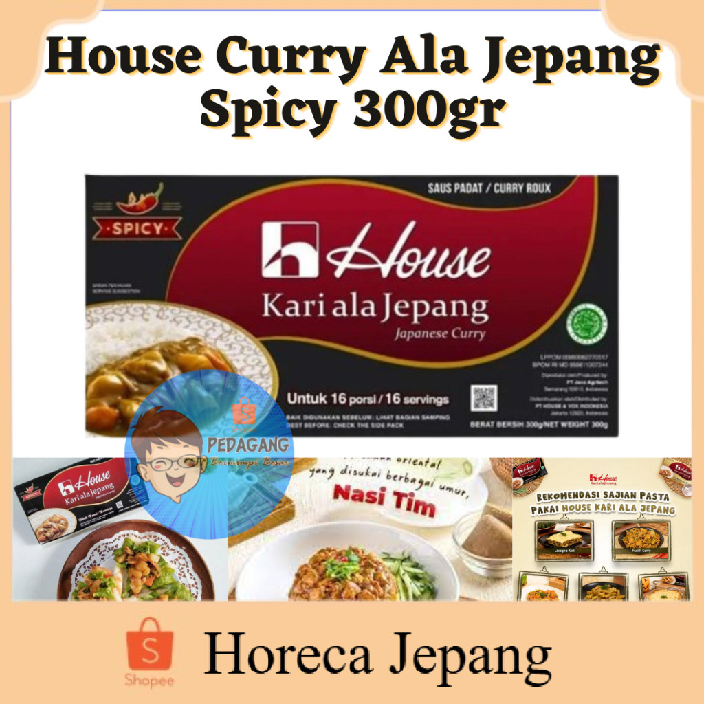 

House Kari ala Jepang Spicy 300g/ Bumbu Kari Jepang/ Saus Kari/ House Curry halal/ Curry Spicy HALAL