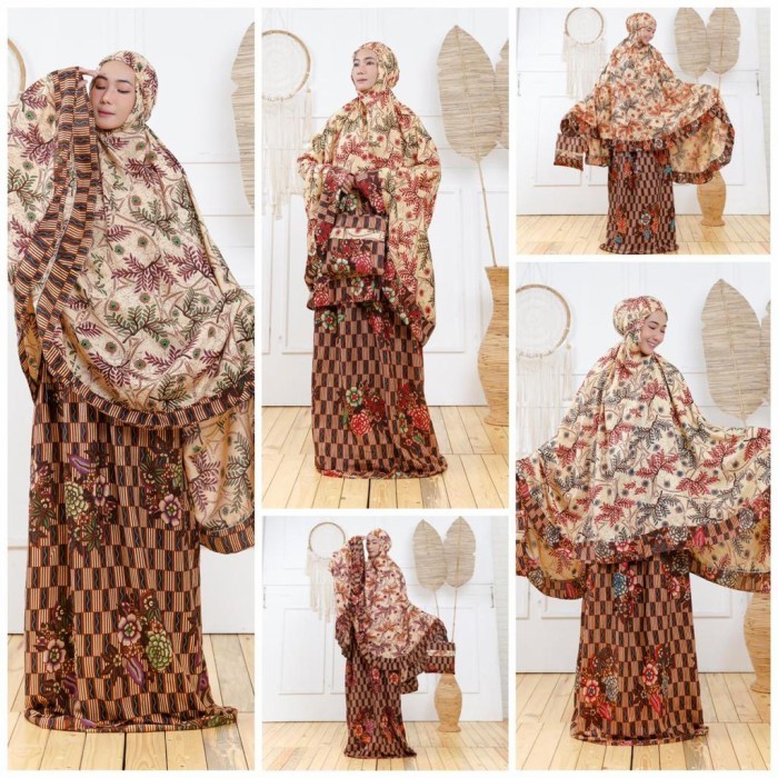 mukena dewasa | mukena jumbo | mukena batik | Mukena katun - Grosir, Randomly