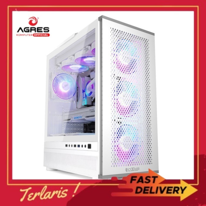 PCCOOLER CASING MASTER ME200 MESH - WHITE