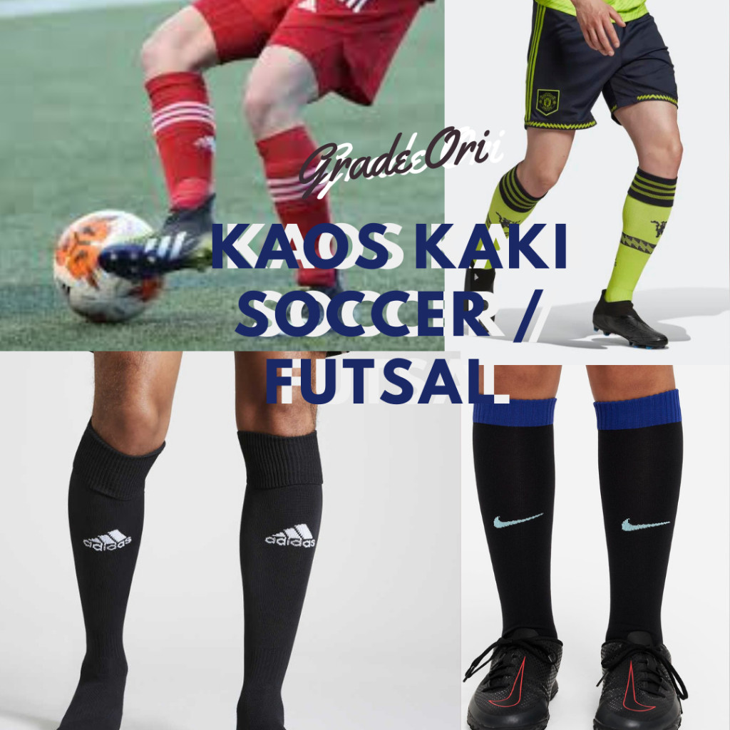 1Obral Murah Kaos Kaki GO Grade Ori Panjang Pendek/ Panjang Running Futsal Nike Adiddas Elite Squad 