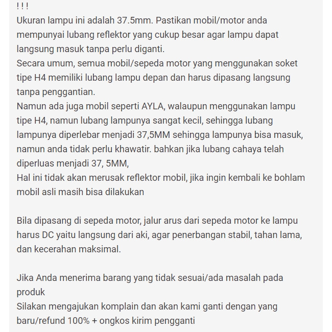 CUCI GUDANG 2PCS PROJIE LED MOBIL MINI PROJIE Y7D H4 MOBIL SUPER TERANG LAMPU LED MINI PJECTOR