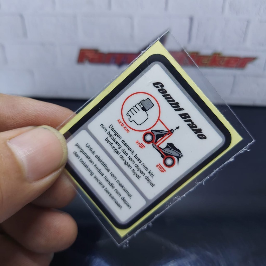 Sticker Stiker Logo Combi Brake