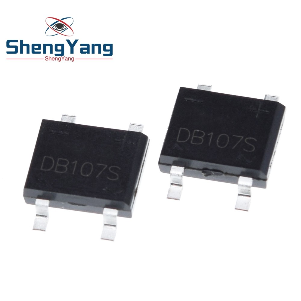 TZT 10PCS SMD DB107 DB107S 1A 1000V Single Phases Diode Rectifier Bridge