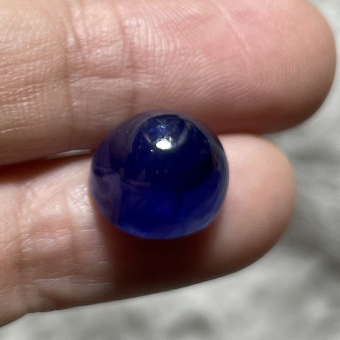 batu blue sapphire royal 11x10mm kuncup cabochon natural permata safir