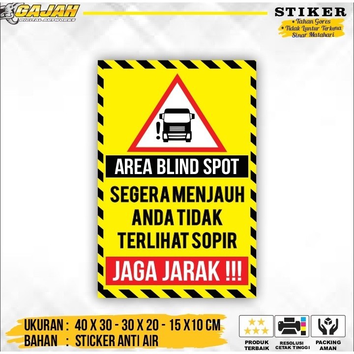 STIKER BLIND SPOT POTRAIT