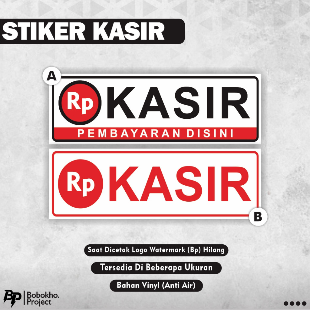 

Sticker Kasir / Stiker Pembayaran Kasir / Stiker Tempat Pembayaran