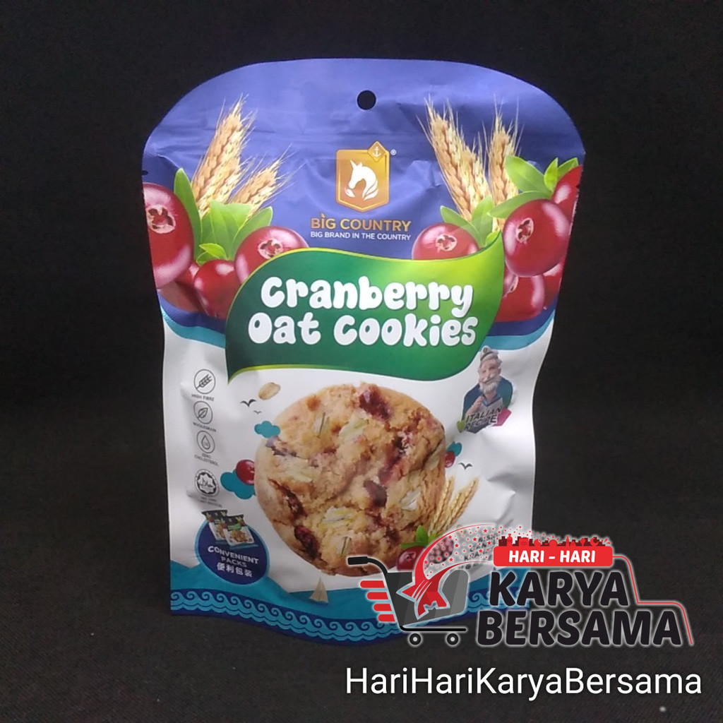 

MAKANAN RINGAN BISKUIT CRANBERRY OAT COOKIES 80GR