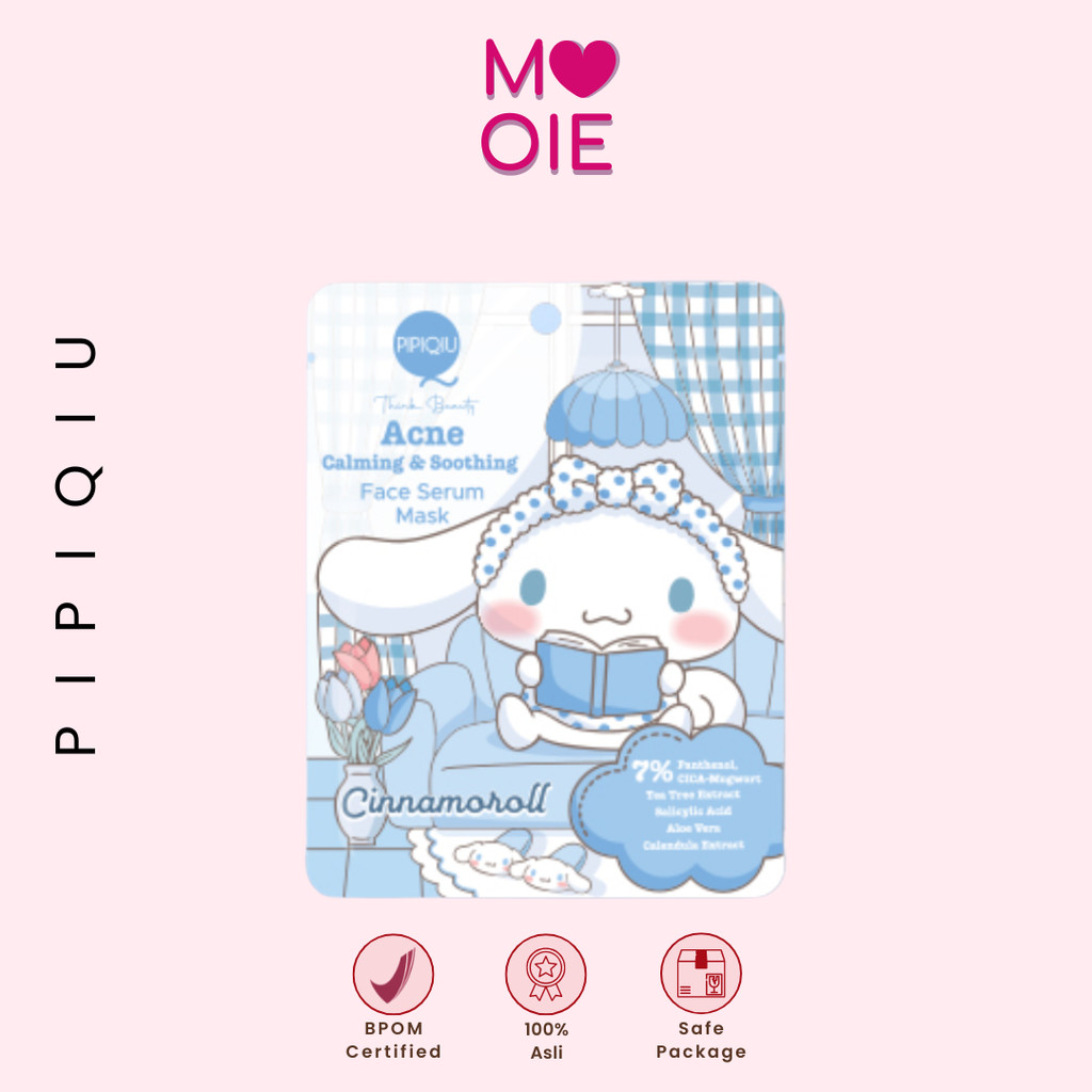 Pipiqiu Acne Calming & Soothing Face Serum Mask Cinnamoroll 25gr