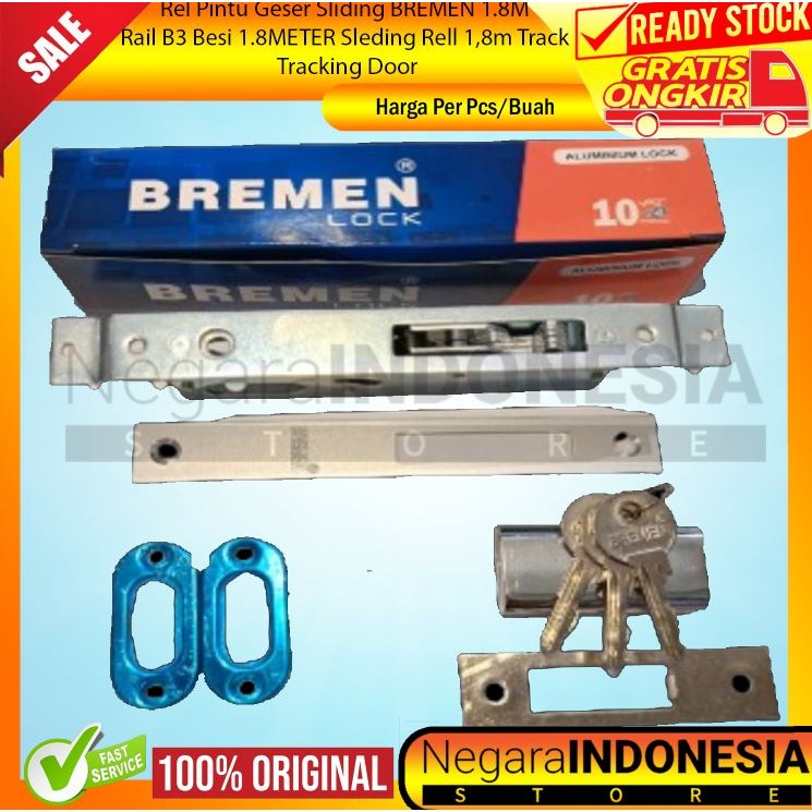 Bremen KC 4123 Kunci Pintu Swing Aluminium Kayu Body Bodi Lurus Kecil Aluminium Almunium Alminium Do