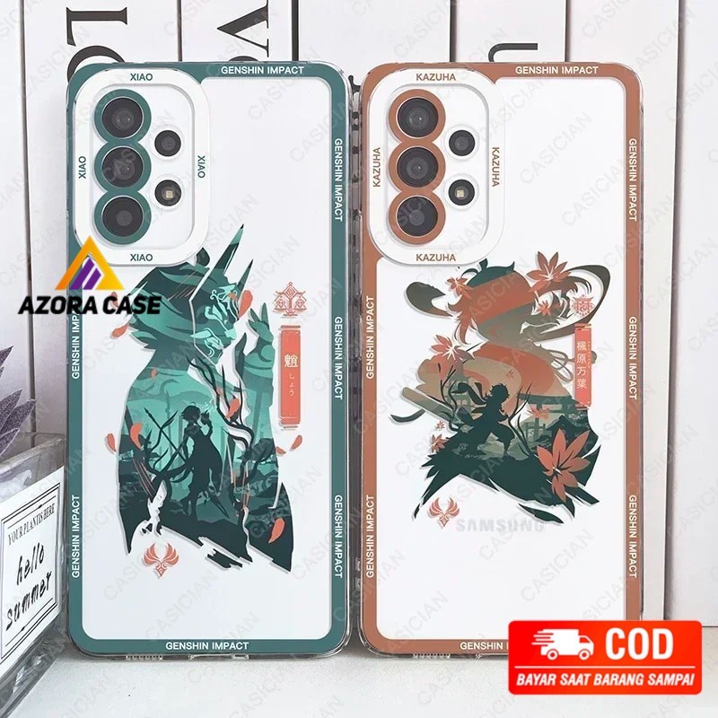 Genshin Impact Case For Samsung A53 A52 A13 A33 S24 Anime Hu Tao Zhongli Phone Cover