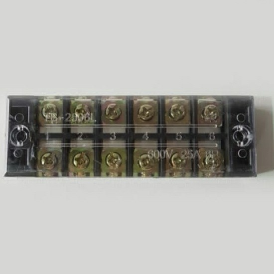 Terminal Blok Kaca 6P 12P Terminal Block Kaca 6 Pole 12 Pole
