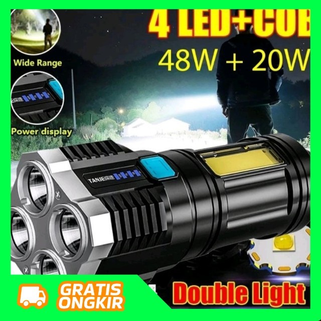 SENTER LED 4 MATA 48 W 20 W / SENTER LED CHARGEABLE SENTER CAS LED