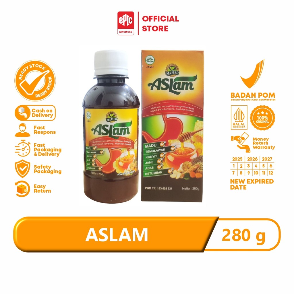 

Epicpicks Madu Aslam Asam Lambung dan Maag 280 gr