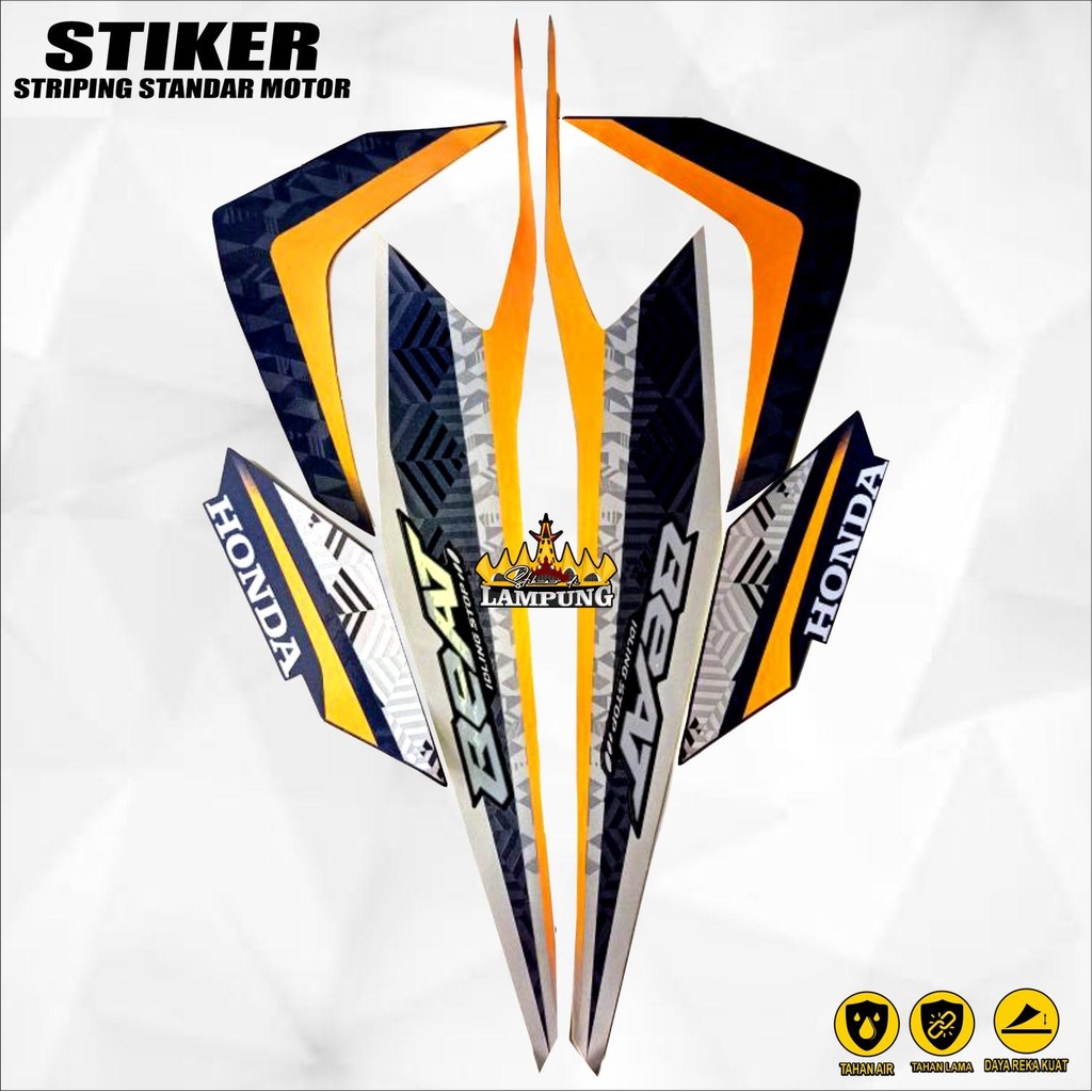 Stiker Striping Honda Beat Fi 2021 2022 Cbs Iss