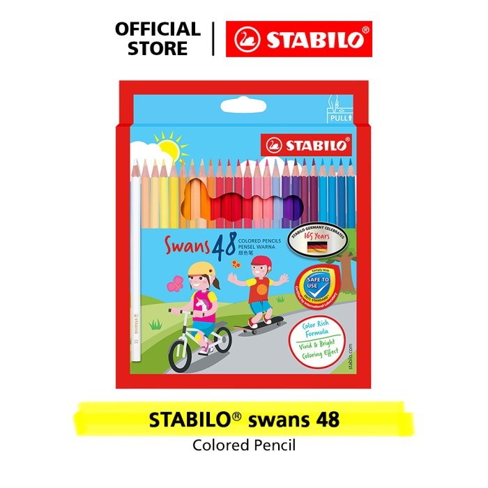 

[New]Promo STABILO Swans Colored Pencils 48 pcs / Pensil Warna isi 48 pcs