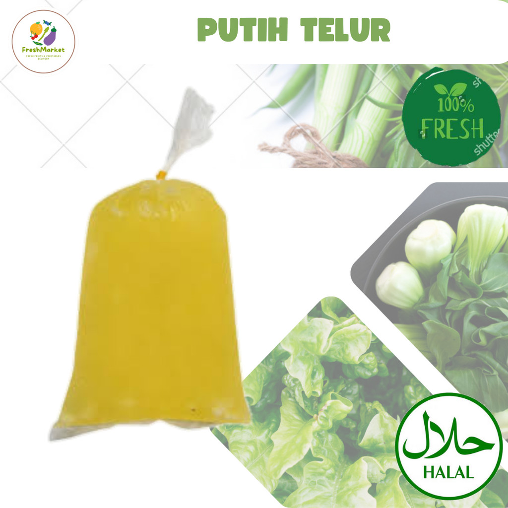 

Putih Telur Per 220 Gram Freshmarketlampung