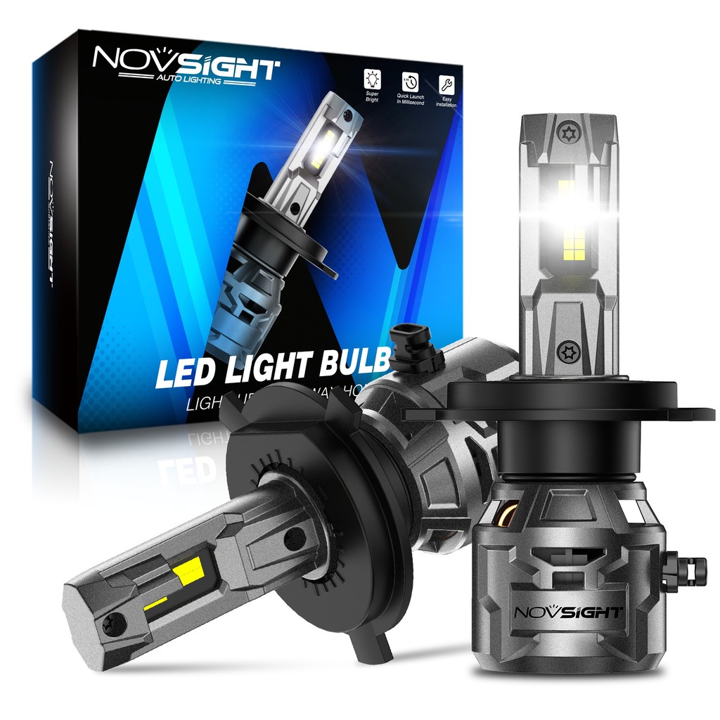 Novsight 2 Buah N81 80W / Pasang 18000LM Lampu Depan Mobil LED Lampu Kabut Plug & Play Kit Lampu Dep