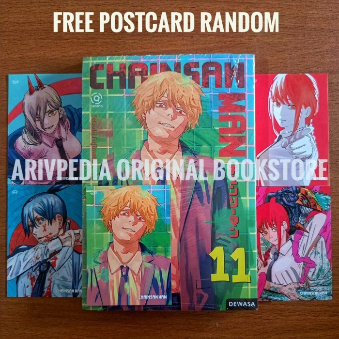 

Chainsaw Man 11 by Tatsuki Fujimoto ( Free Postcard Random )