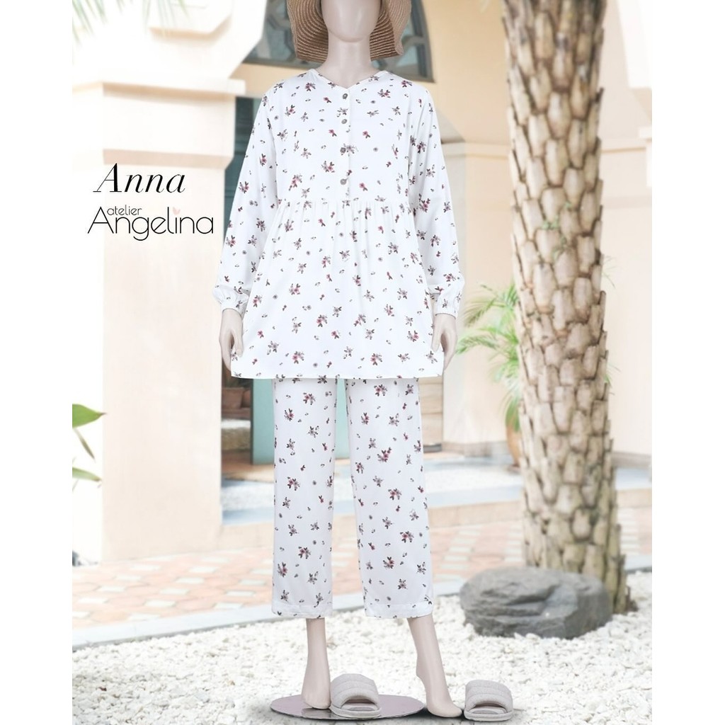 PIYAMA DEWASA ANNA - PARIS VISCOSE (S, M, L) ATELIER ANGELINA